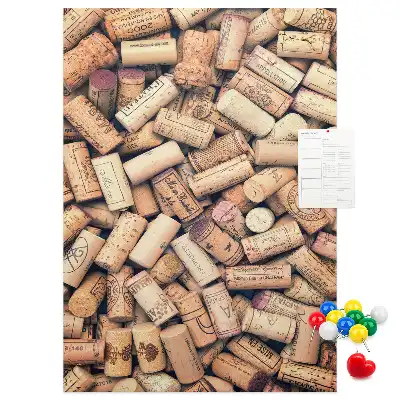 Wine cork note board