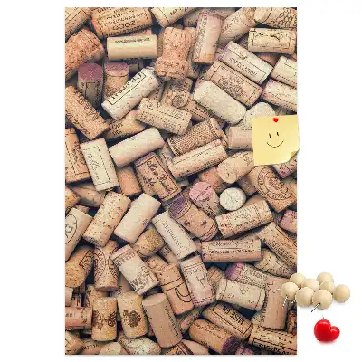 Wine cork note board