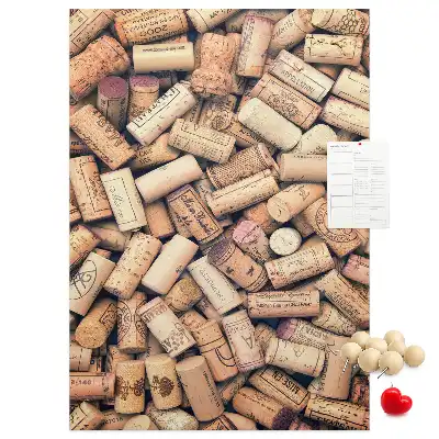 Wine cork note board