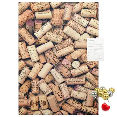 Wine cork note board