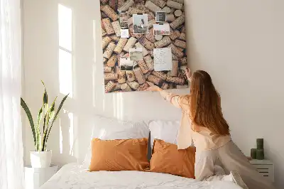 Wine cork note board