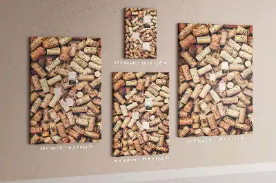 Wine cork note board