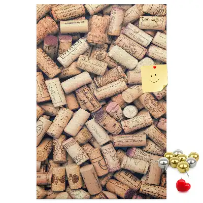 Wine cork note board