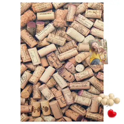 Wine cork note board