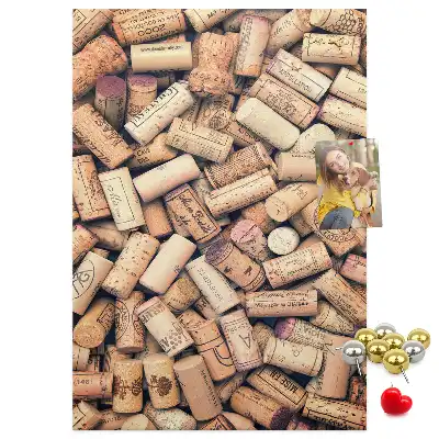 Wine cork note board