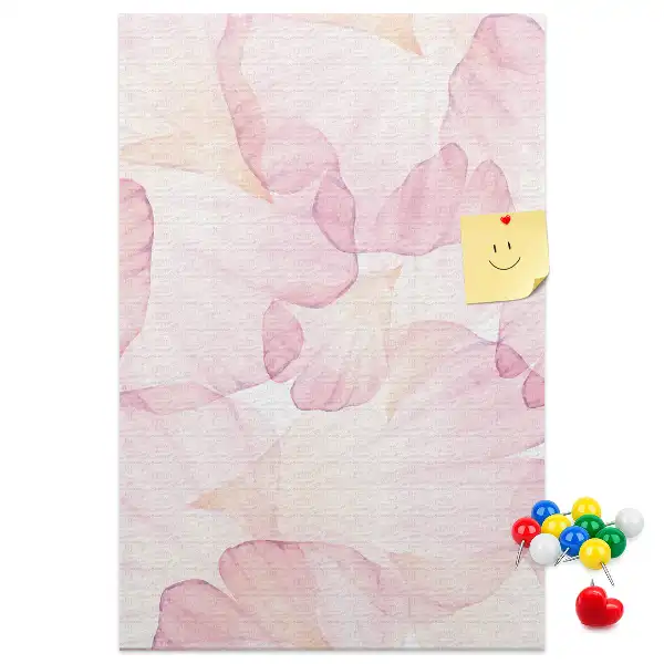 Flower Petals Wall Cork Memo Board