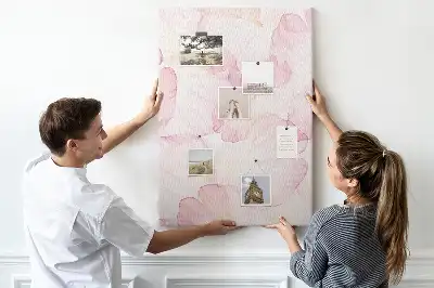 Flower Petals Wall Cork Memo Board