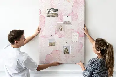 Flower Petals Wall Cork Memo Board