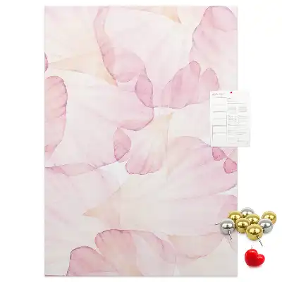 Flower Petals Wall Cork Memo Board