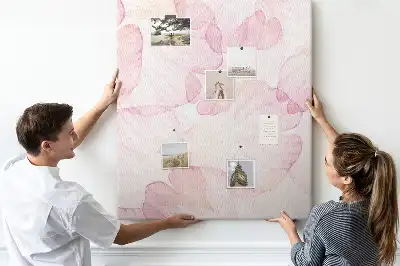 Flower Petals Wall Cork Memo Board