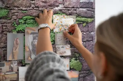 Cork memo board World map on the wall