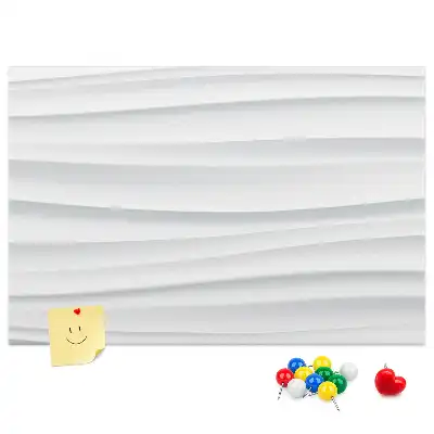 Printed Wave Texture Cork Board