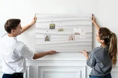 Printed Cork Board Waves texture