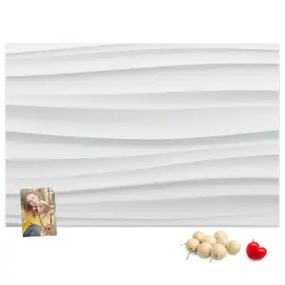 Printed Wave Texture Cork Board
