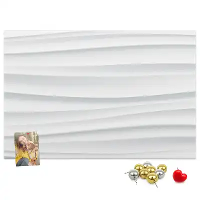 Printed Wave Texture Cork Board