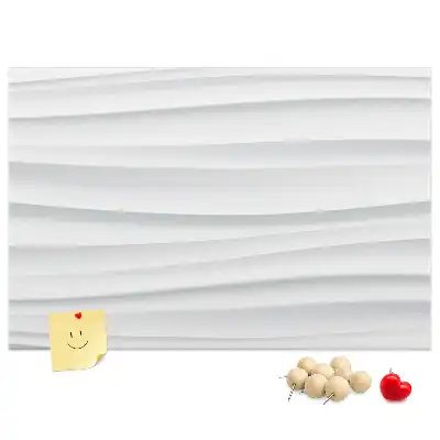 Printed Wave Texture Cork Board