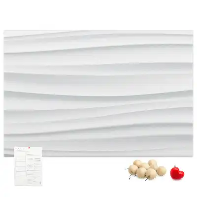 Printed Wave Texture Cork Board