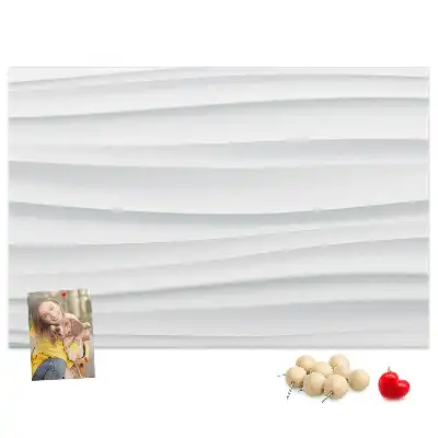 Printed Wave Texture Cork Board