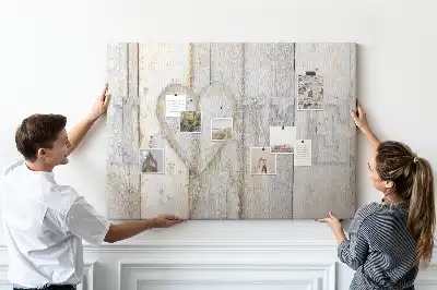 Printed Love Lettering Cork Memo Board