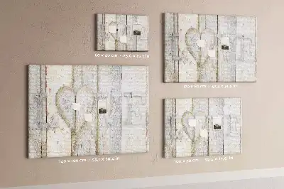 Printed Love Lettering Cork Memo Board