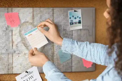 Printed Love Lettering Cork Memo Board