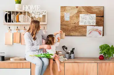 Printed Cork Board with Wood Texture