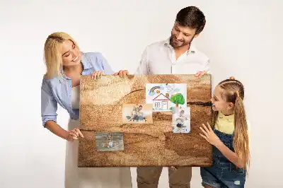 Printed Cork Board with Wood Texture