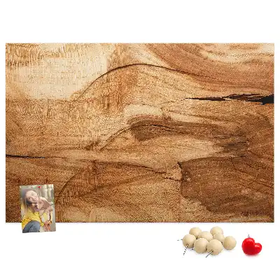 Printed Cork Board with Wood Texture