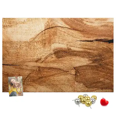 Printed Cork Board with Wood Texture