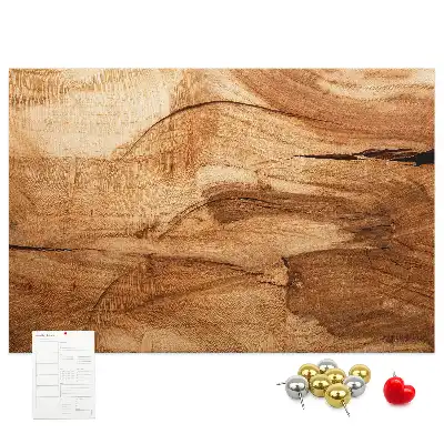 Printed Cork Board with Wood Texture
