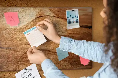 Printed Cork Board with Wood Texture