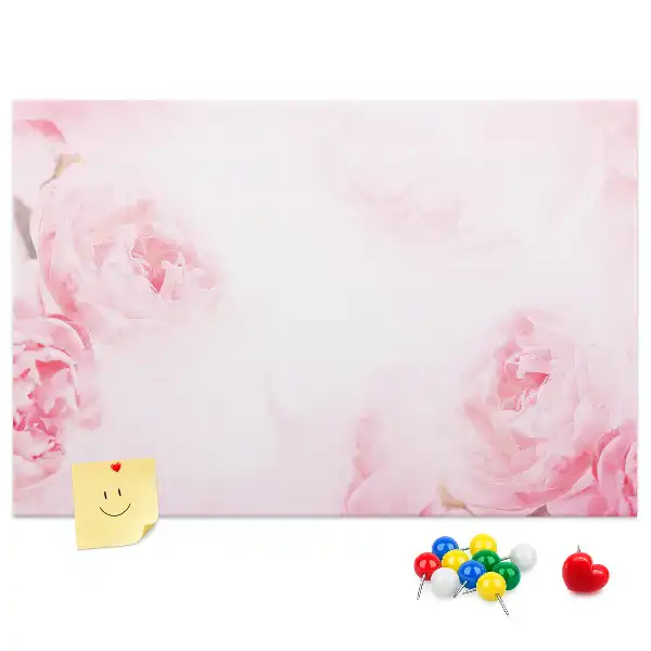 Blooming Flowers Printed Cork Memo Board