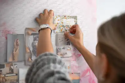 Blooming Flowers Printed Cork Memo Board