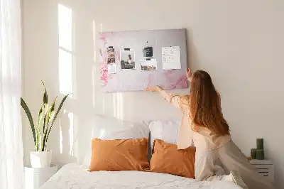 Blooming Flowers Printed Cork Memo Board