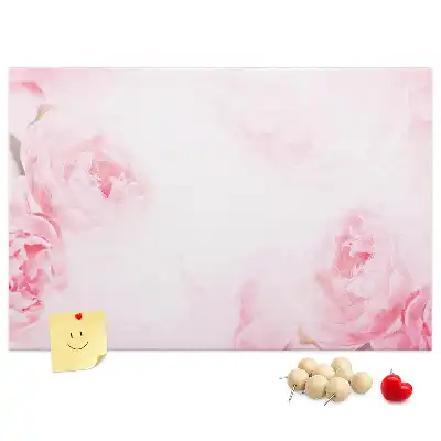 Blooming Flowers Printed Cork Memo Board