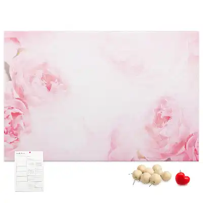 Blooming Flowers Printed Cork Memo Board