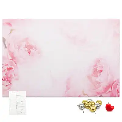 Blooming Flowers Printed Cork Memo Board