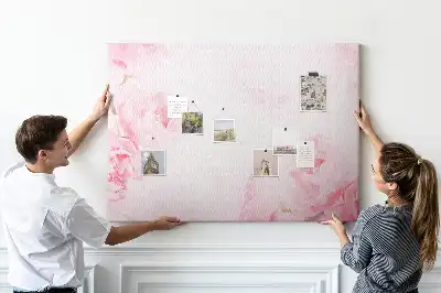 Printed Cork Memo Board Blooming flowers