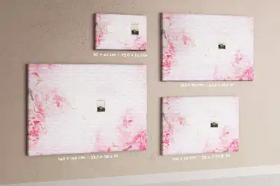 Blooming Flowers Printed Cork Memo Board