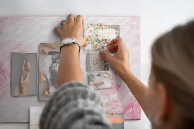 Blooming Flowers Printed Cork Memo Board