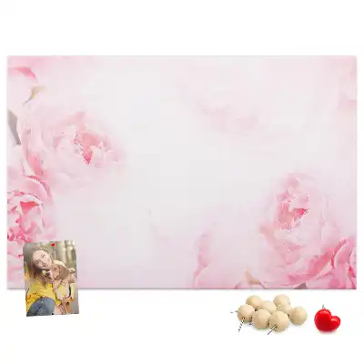 Blooming Flowers Printed Cork Memo Board
