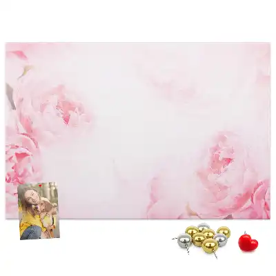 Blooming Flowers Printed Cork Memo Board
