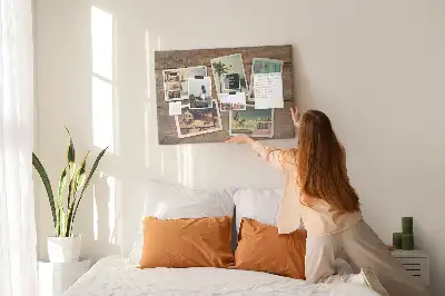 Printed Cork Board Polaroid photos