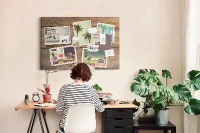 Printed Cork Board Polaroid photos