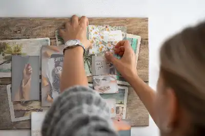 Printed Cork Board for Polaroid Photos