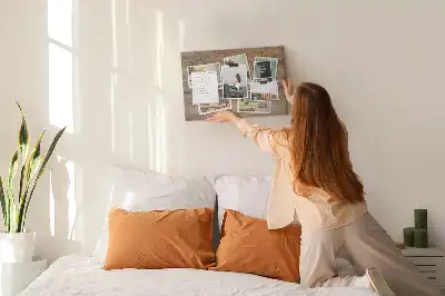 Printed Cork Board for Polaroid Photos