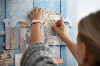 Cork memo board with Home lettering