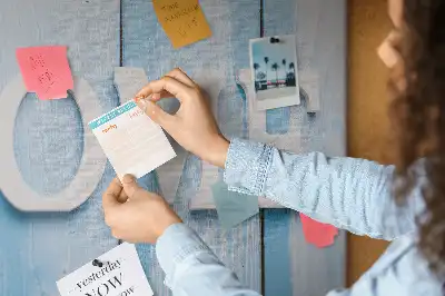 Cork memo board with Home lettering