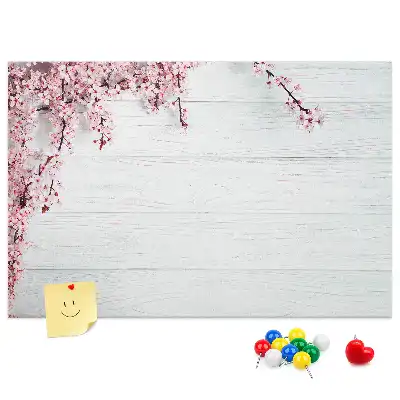 Spring Flowers Printed Cork Board
