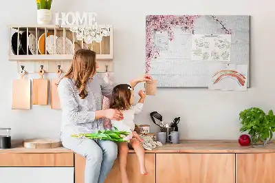 Spring Flowers Printed Cork Board